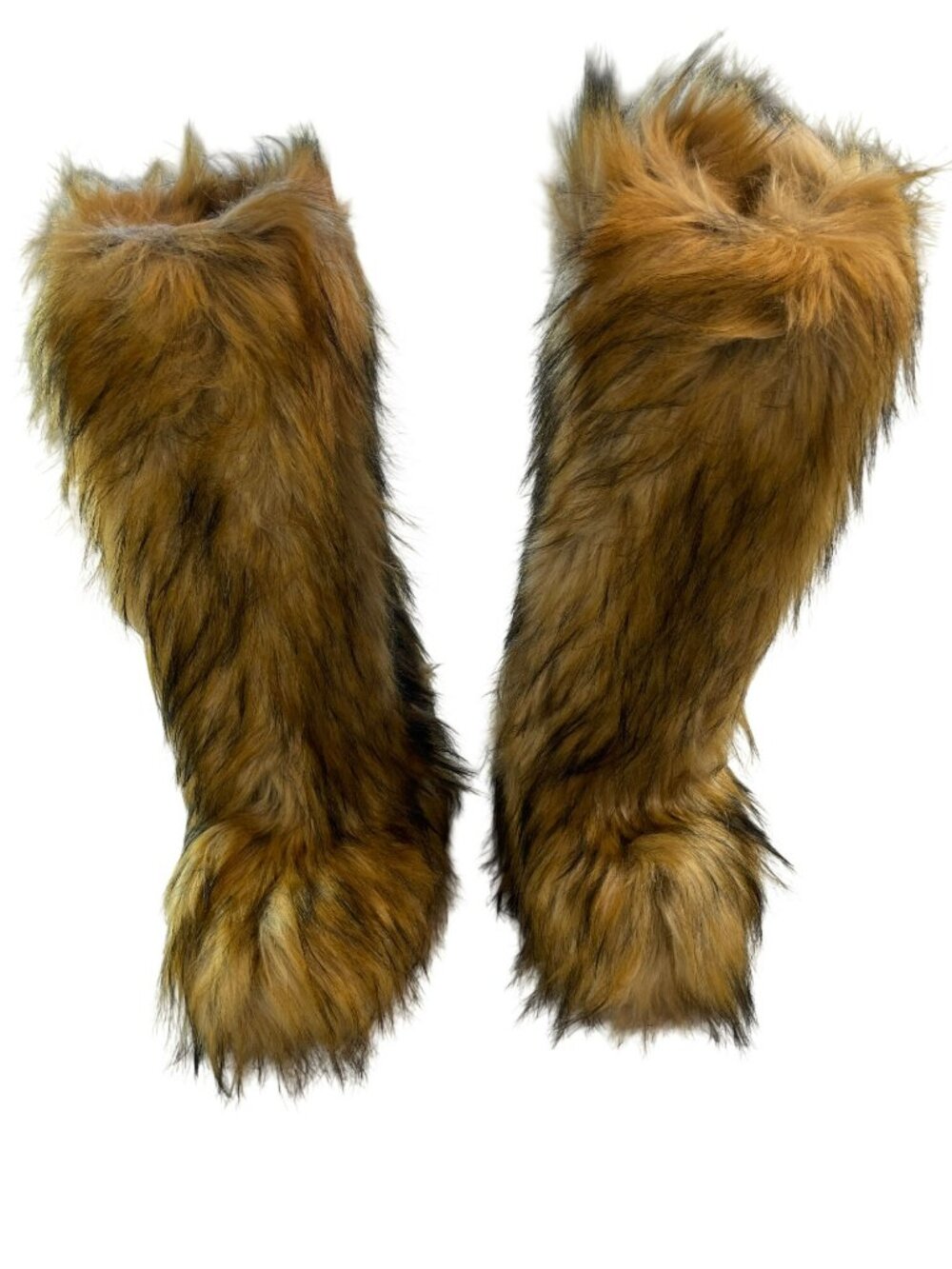 Azalea Wang Fayes Faux Fur Brown Multi Boots Warm Women's Size 9 NEW - Picture 3 of 10
